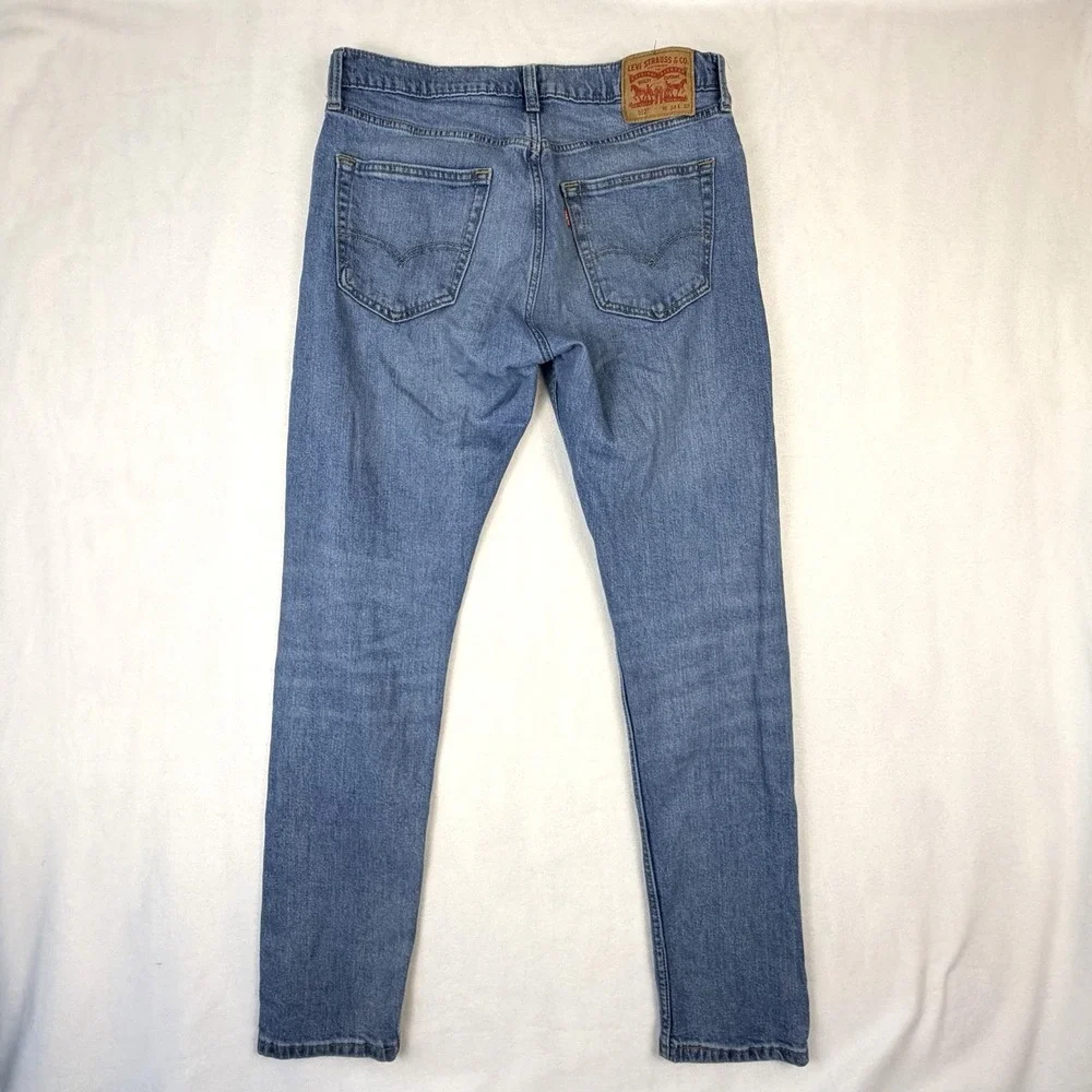 Levi's 512 Jeans Men 34x32 Blue Slim Taper Leg Medium Wash Mid Rise Stretch